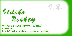 ildiko miskey business card