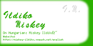 ildiko miskey business card